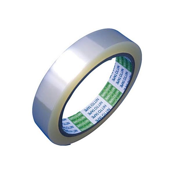 日東電工 ポリエステル粘着テープ クリア 幅19mm×長さ50m 31B-75-251950 1巻 【×20セット】 【 セット販売 まとめ買い 割引 オフィス 文房具 文具 業務用 オフィス用品 】 文具 オフィス用品 テープ 接着用具