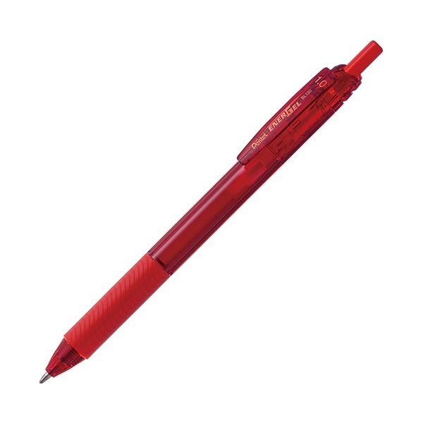 ぺんてる ゲルインキボールペン エナージェルエス 1.0mm レッド BL130-B 1セット(10本) 【×5セット】 【 セット販売 まとめ買い 割引 オフィス 文房具 文具 業務用 オフィス用品 】 文具 オフィス用品 ペン ボールペン