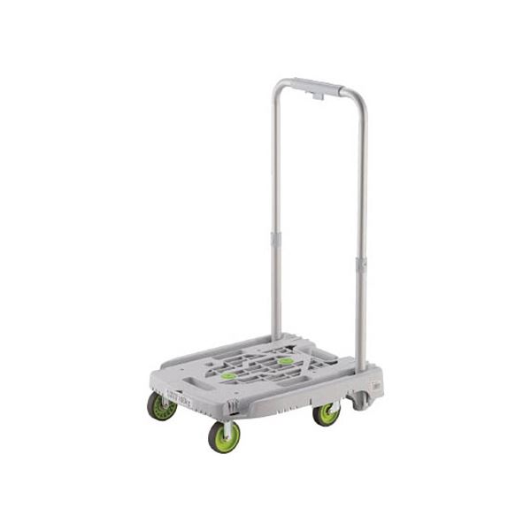 TRUSCO アイドルキャリー weego 省音G車輪 ホワイト WP-2G-W 1台 完成品 キャリーカート 台車