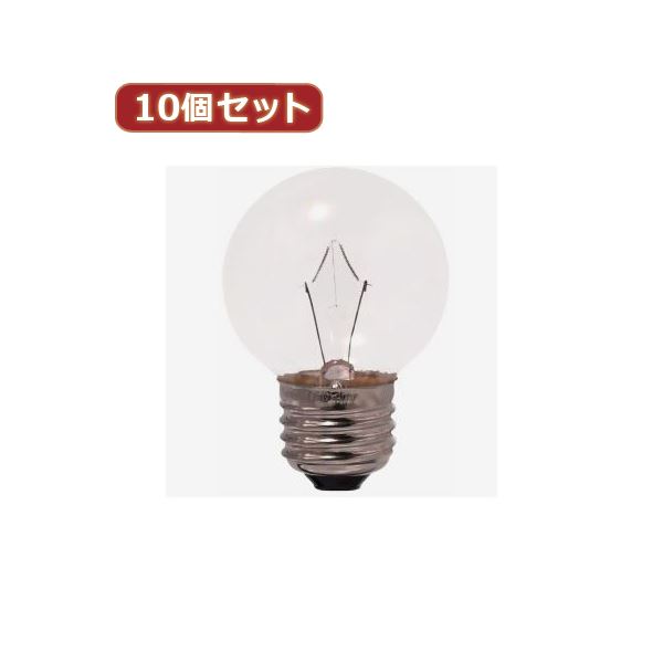 YAZAWA 10個セット ベビーボール球40WクリアE26 G502640CX10【×2セット】 【 セット販売 まとめ買い 割引 】 家電 電球 一般電球