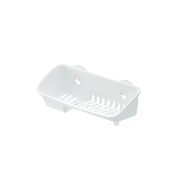 たわし入れ / スポンジラック 【ホワイト】 A型 抗菌加工付き キッチン用品 『シェリー』 【×60個セット】 【 セット販売 まとめ買い 割引 】