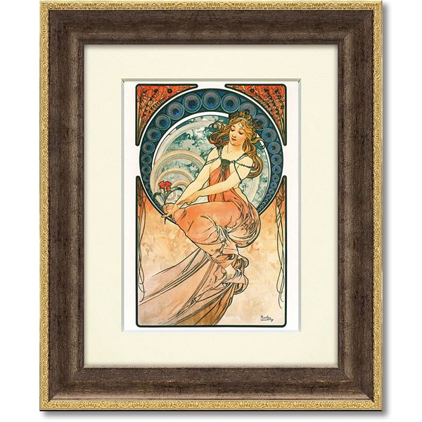 アルフォンス・ミュシャ、スラヴ賛歌、希少な画集より、新品高級額・額装付 アルフォンス・ミュシャ、スラヴ賛歌、希少な画集より、新品高級