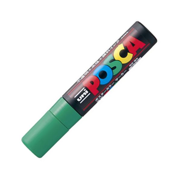 三菱鉛筆 水性マーカー ポスカ 極太角芯 緑 PC17K.6 1本 【×30セット】 【 セット販売 まとめ買い 割引 オフィス 文房具 文具 業務用 オフィス用品 】 文具 オフィス用品 ペン ボールペン