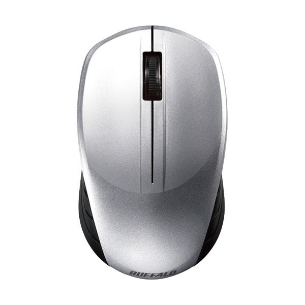 BUFFALO バッファロー 無線 BlueLED3ボタン スタンダードマウス シルバー BSMBW107SV 1セット(10個)パソコン マウス マウスパッド