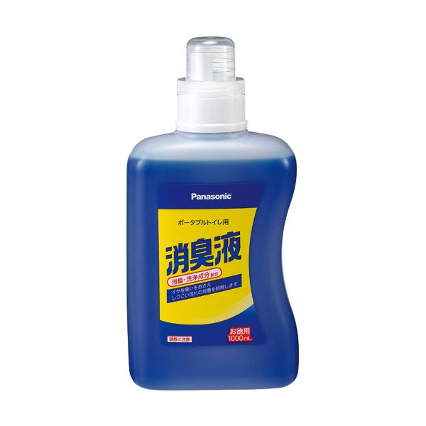 PANASONIC パナソニック エイジフリーポータブルトイレ用消臭液 青色タイプ 1000ml / 本 VALTBL1LB 1セット（6本） アロマ 芳香剤 消臭剤 芳香剤 消臭