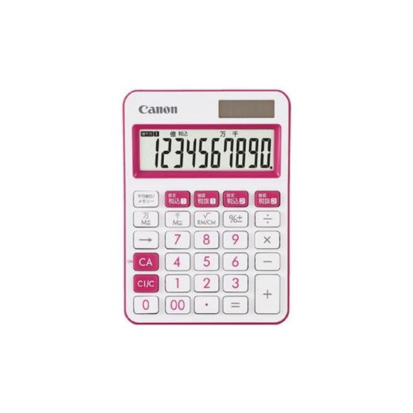Canon キヤノン ミニ卓上電卓 LS-105WUC-PK【×3セット】 【 セット販売 まとめ買い 割引 オフィス 文房具 文具 業務用 オフィス用品 】 文具 オフィス用品 電卓