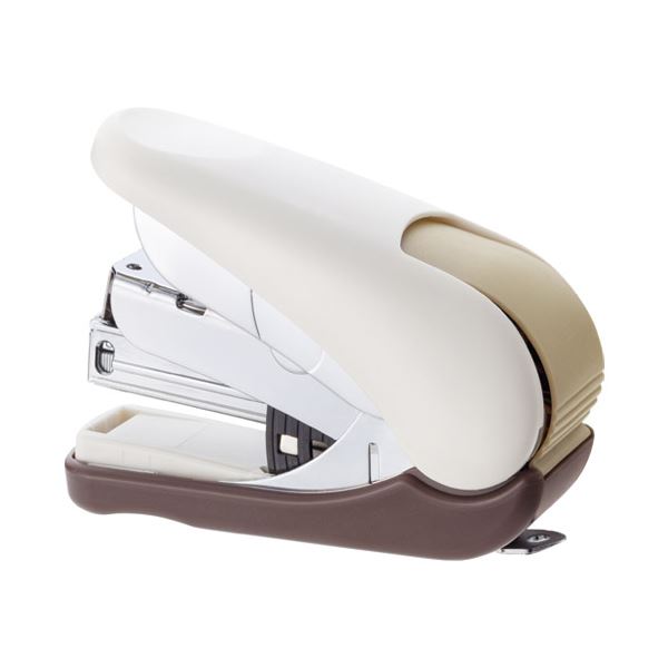 PLUS プラス フラットかるヒット ST-010VN ホワイト紙箱【×10セット】 【 セット販売 まとめ買い 割引 オフィス 文房具 文具 業務用 オフィス用品 】 文具 オフィス用品 ホッチキス ステープラー