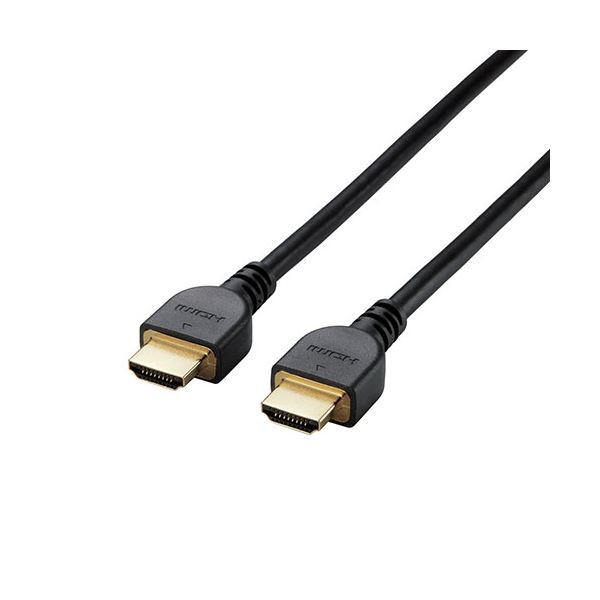 【5個セット】 ELECOM エレコム RoHS指令準拠HDMIケーブル / イーサネット対応 / 高シールドコネクタ / 2.0m / ブラック / 簡易パッケージ DH-HD14E20 / RSX5 【 セット販売 まとめ買い 割引 】 パソコン ケーブル ケーブルカバー