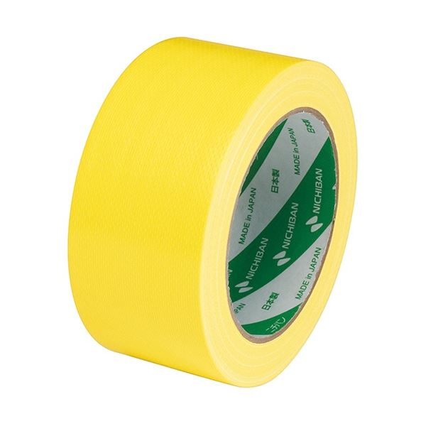 ニチバン 布粘着テープ No.121 中軽量物封かん用 50mm×25m 黄 1212-50 1巻 【×20セット】 【 セット販売 まとめ買い 割引 オフィス 文房具 文具 業務用 オフィス用品 】 文具 オフィス用品 テープ 接着用具