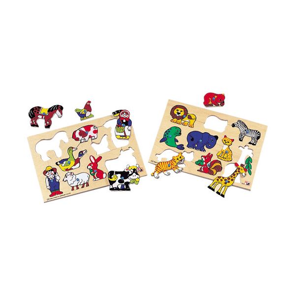 DLM はめ絵パズルセットI 動物2121 / 2123L 健康 健康器具 介護用品 リハビリ レクリエーション