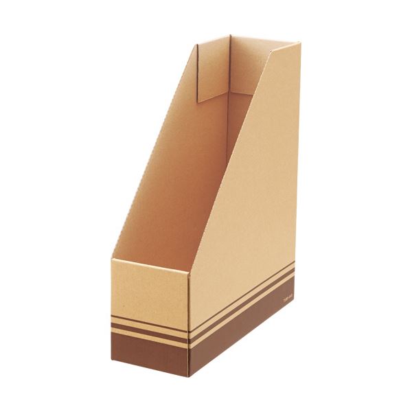 TANOSEE タノシー（大塚商会) ボックスファイル(ナチュラル) A4タテ 背幅100mm 1パック(5冊) 【×10セット】 【 セット販売 まとめ買い 割引 オフィス 文房具 文具 業務用 オフィス用品 】 文具 オフィス用品 ファイルボックス