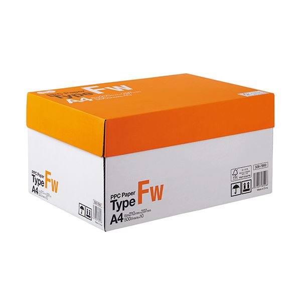 TANOSEE タノシー（大塚商会) PPC PaperType FW A4 PPCFW-A4 1箱(5000枚:500枚×10冊) 【×5セット】 【 セット販売 まとめ買い 割引 】 プリンター OA プリンタ用紙