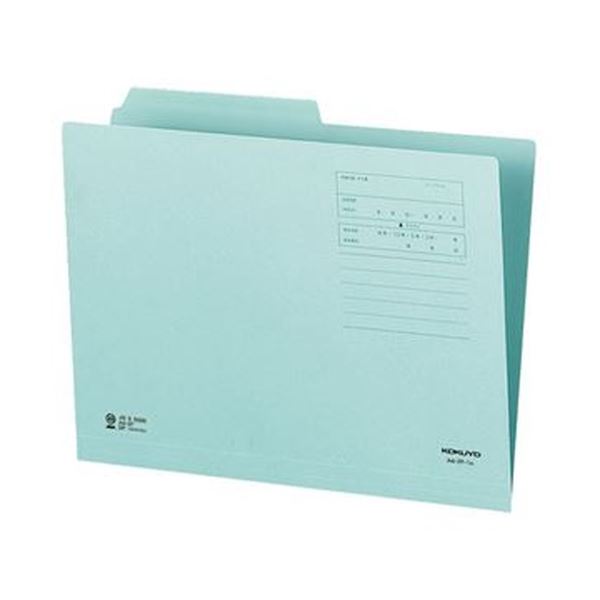 KOKUYO コクヨ 1 / 2カットフォルダー（カラー）A4 第1見出し 青 A4-2F-1B 1セット（10冊）【×20セット】 【 セット販売 まとめ買い 割引 オフィス 文房具 文具 業務用 オフィス用品 】 文具 オフィス用品 ファイル バインダー