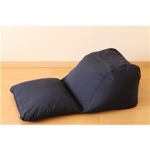 テレビ枕 寝そべりクッション 約44×90×26cm ネイビー日本製 ピーチスキン 低反発 軽量 抗菌 チップウレタン スマホ ごろ寝 インテリア 家具 クッション