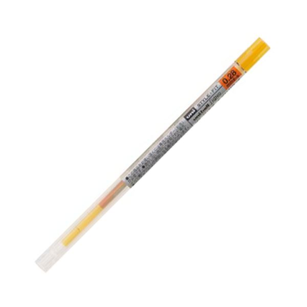 三菱鉛筆 ゲルインクボールペンスタイルフィット 替芯 0.28mm ゴールデンイエロー UMR10928.69 1セット（10本） 【×10セット】 【 セット販売 まとめ買い 割引 オフィス 文房具 文具 業務用 オフィス用品 】 文具 オフィス用品 ペン ボールペン
