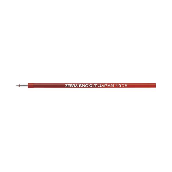 ゼブラ SNC-0.7芯 赤 10本入 RSNC7-R 【×10セット】 【 セット販売 まとめ買い 割引 オフィス 文房具 文具 業務用 オフィス用品 】 文具 オフィス用品 ペン ボールペン
