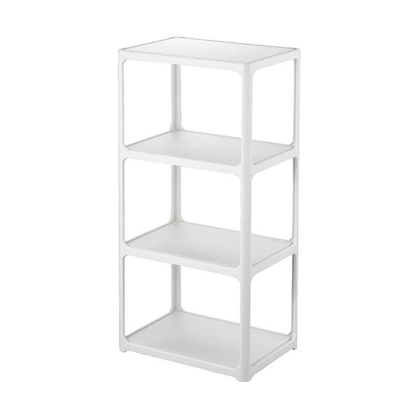 サンカ カタス タナ3段ライトグレー(組み立て式 ・ シボタイプ) KT-S3LGY 1個 インテリア 家具 収納家具 収納