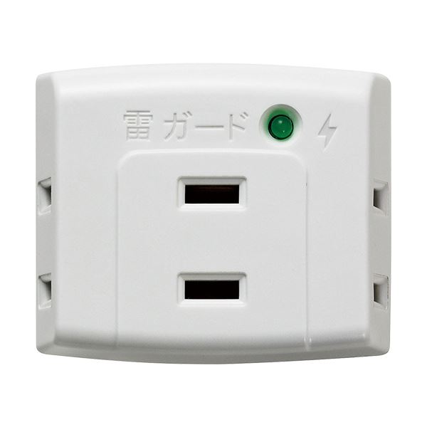 ELPA 耐雷サルゼ トリプル飲み口A-300SB （W） 1個 【×１０仕かける】 【お徳用 まとめ買い お買い得 御勤め用 銀行割引 仕かける売りわたす】
