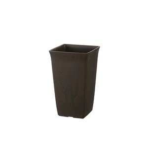 【60個セット】 角型 植木鉢 / プランター 【6号 ダークブラウン】 約幅14.2cm 日本製 深型 リッチェル フォーレ スクエアポット 【 セット販売 まとめ買い 割引 】 花 ガーデニング 鉢 鉢