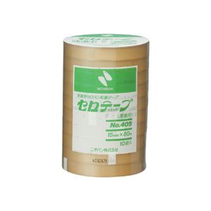 ニチバン 産業用セロテープ 大巻15mm×50m 405-15x50 1パック（10巻） 【×5セット】 【 セット販売 まとめ買い 割引 オフィス 文房具 文具 業務用 オフィス用品 】 文具 オフィス用品 テープ 接着用具