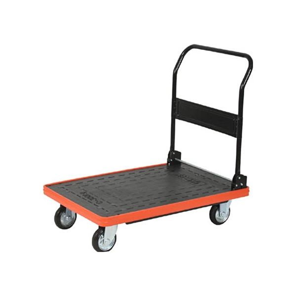 TRUSCO MKP樹脂製台車 折りたたみ式 906×616mm MKP-301 1台 完成品 【運搬カート用品 作業カート用品 作業用 運搬用 集積 キャリー カート キャリアカート 物流カート 移動用カート 作業用カート 】|開店20周年 世田谷家具インテリア