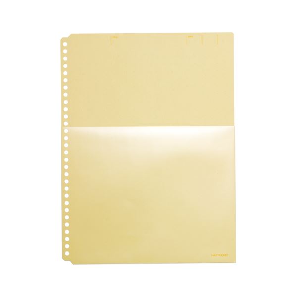 KING JIM キングジム ハーフポケット厚口 A4判 タテ型 黄 【×10セット】 【 セット販売 まとめ買い 割引 オフィス 文房具 文具 業務用 オフィス用品 】 文具 オフィス用品 ファイル バインダー