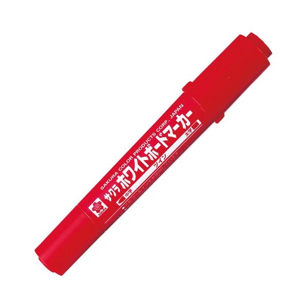 サクラクレパスホワイトボードマーカーツイン あか WBK-T#19 1本 【×50セット】 【 セット販売 まとめ買い 割引 オフィス 文房具 文具 業務用 オフィス用品 】 文具 オフィス用品 ペン ボールペン