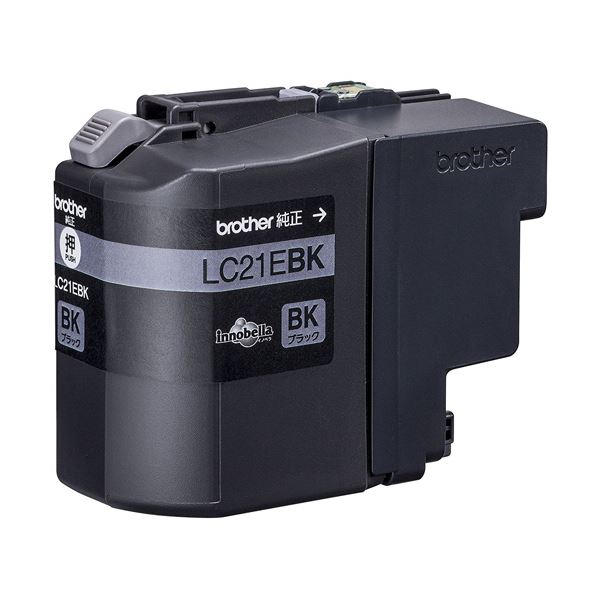 brother ブラザー インクカートリッジ ブラック大容量 LC21EBK 1個 【×10セット】 【 セット販売 まとめ買い 割引 】 PC プリンター インク インクカートリッジ トナー インク カートリッジ ブラザー(BROTHER)用
