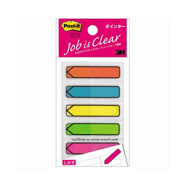 3M スリーエム ポストイット ジョーブ ポインター 44×12mm 5色 684NE 1パック（5冊） 【×30セット】 【 セット販売 まとめ買い 割引 オフィス 文房具 文具 業務用 オフィス用品 】 文具 オフィス用品 付箋紙 ポストイット 12,384円