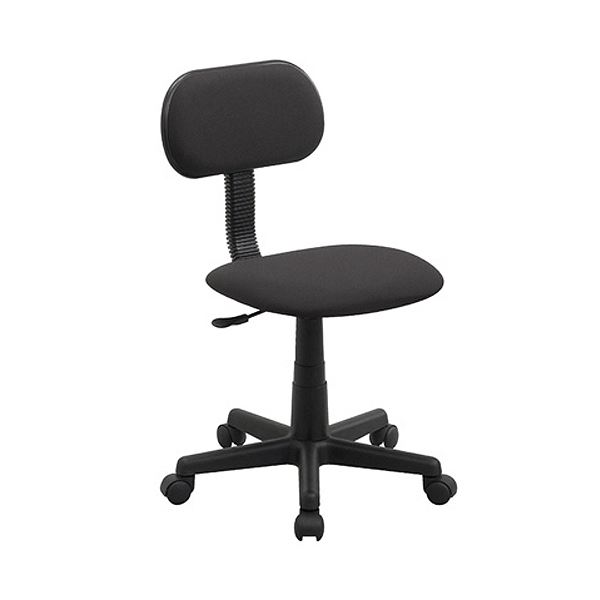 ナカバヤシ OHチェア 肘なし 布 ブラック OTS12-BK 1脚 【組立品】　 インテリア 家具 オフィス家具 事務用チェア 事務 チェア
