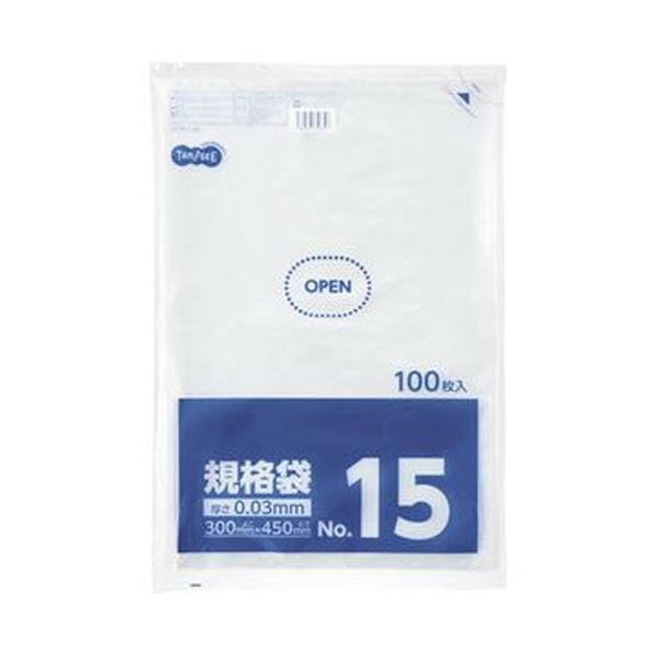 TANOSEE タノシー（大塚商会) 規格袋 15号0.03×300×450mm 1セット（1000枚：100枚×10パック）【×3セット】 【 セット販売 まとめ買い 割引 オフィス 文房具 文具 業務用 オフィス用品 】 文具 オフィス用品 袋