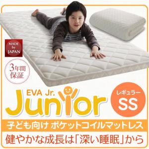 【レギュラーサイズ（195cm）：セミシングル マットレス】：安眠マットレス 薄型・軽量・高通気 ポケットコイル EVA エヴァ セミシングル レギュラー丈 ポケットコイルマットレス 単品 長さ195ｃｍ（レギュラーサイズ） マットレス マットレス単品