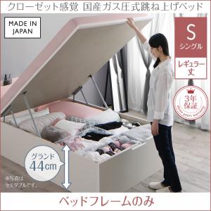 クローゼット跳ね上げ式ベッド aimable エマーブル ベッドフレームのみ(マットレス無)【縦開き】 シングル シングルベッド レギュラー丈【深さ: グランド】 ※マットレス別売り ベットフレーム ベッドフレーム ベッド 跳ね上げ式ベッド マットレス無し