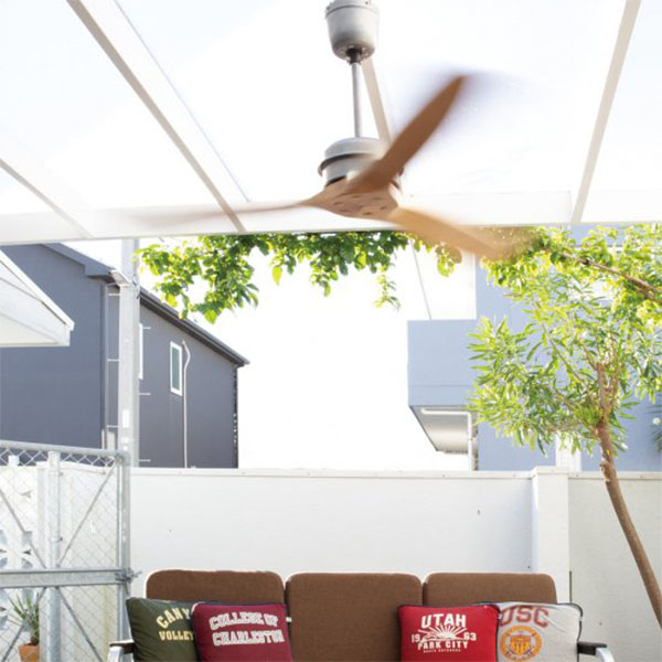 BASQUE WOOD CEILING FAN バスクウッドシーリングファン 遠隔操作付  木材 空調設備 バス発着場 ハモサ