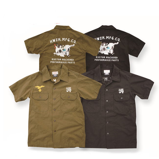 全国どこでも 送料無料 ！ 春夏新作！ 【CUSHMAN】HORSE CLOTH SOUVENIR SHIRTS (CUSHMAN×HWZN) 【クッシュマン】メンズ レディース 半袖シャツ コットン100％　25417 23,100円