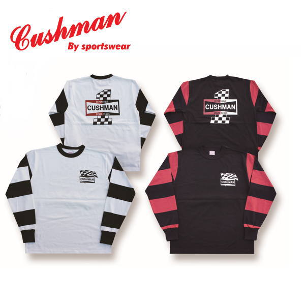 全国どこでも 送料無料 ！！春夏新作！！【CUSHMAN】3inch ボーダーロングスリーブTEE【クッシュマン】メンズ＆レディース コットン100％ 長袖Tシャツ ロンT 26825｜AGOGO 8,470円