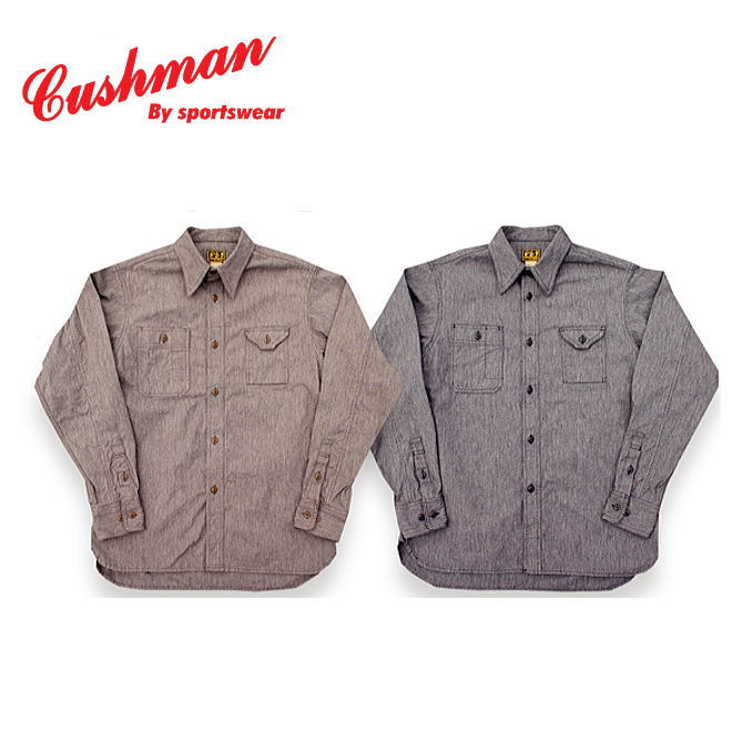 楽天市場】【CUSHMAN】ネルチェックハーフジップワークシャツ