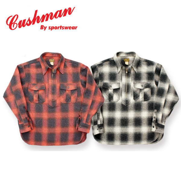 CUSHMAN ヘリンボーンワークシャツメンズ＆レディース 長袖シャツ新品未使用 beans-webshop_rnb-202hs