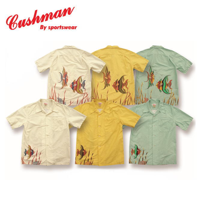 CUSHMAN クッシュマン　 半袖アロハシャツ　PINEAPPLE サイズL 楽天市場】【CUSHMAN】レーヨンハワイアンシャツ（ PINEAPPLE