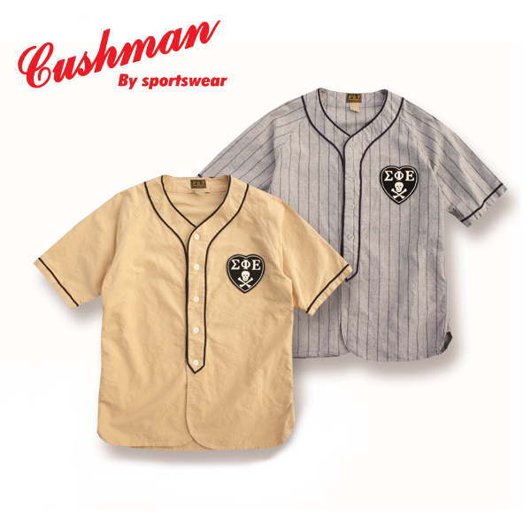 クッシュマン ベースボールシャツ クッシュマン（Cushman）ベースボールシャツ ΣφΕ 25474