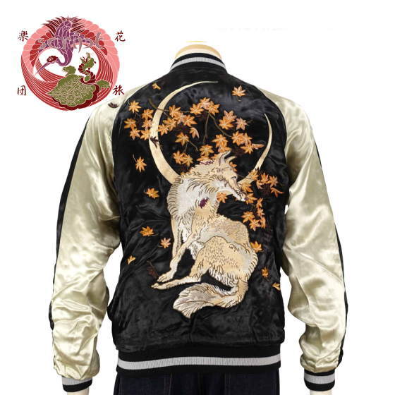 楽天市場】【花旅楽団】花火と舞妓刺繍スカジャン【SCRIPT】メンズ