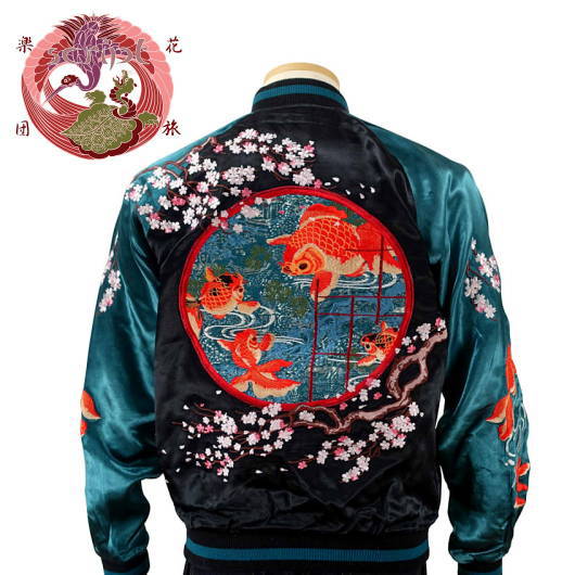 楽天市場】【花旅楽団】花火と舞妓刺繍スカジャン【SCRIPT】メンズ
