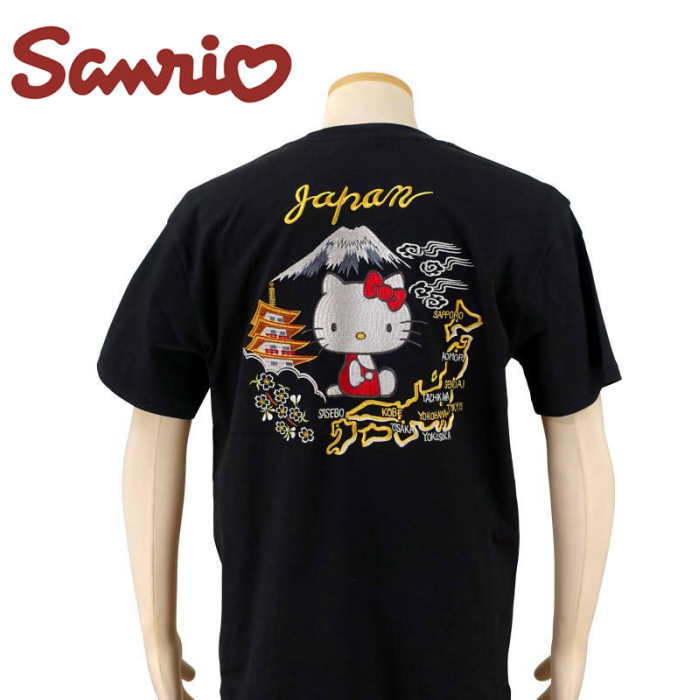 【未使用】ハローキティ 半袖 シャツ M Vivitix 2001年当時物 レア 楽天市場】ハローキティと富士五重塔 刺繍 半袖Tシャツ HKST-001