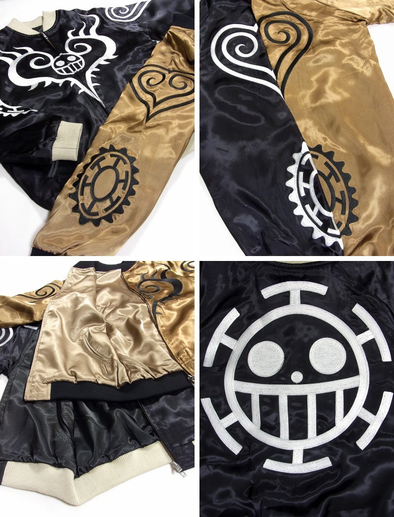 全国どこでも 送料無料 全国どこでも 新作 Switch Strike Ten Strike トラファルガー ロー タトゥースカジャンone Piece Switch Planning テンストライク メンズ レディース スカジャン ワンピース アニメ Agogo