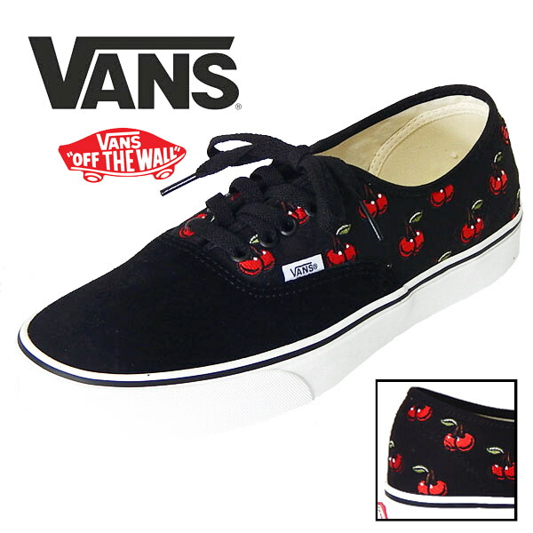 高評価のクリスマスプレゼント バンズ Vans オーセンティック 限定 Usa企画 Us企画 ヴァンス スケボー スニーカー メンズ Vn0a2z5il6m Cherries Black ブラックチェリー Van Auth Vn0a2z5il6m Spmau Ac In