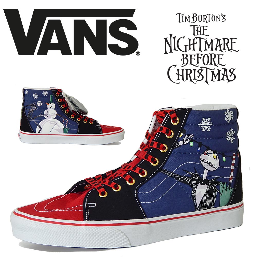 海外最新 スニーカー スケートハイ ヴァンズ Sk8 Hi バンズ Vans Vn0a4bv6t33 ディズニー クリスマス ビフォア ナイトメアー スニーカー Usa アメリカ企画 Nightmare Christmastown Dech Co In