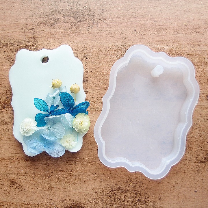 特大　貝殻　エンボス　AHE18 シリコンモールド 大きな貝殻のシリコンモールド 約85mm 1個 ⁄シリコン型