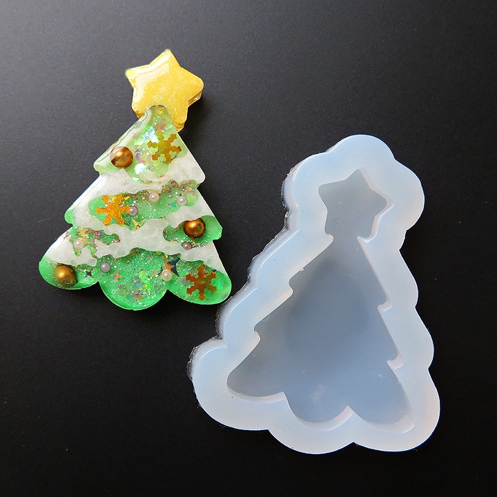 楽天市場 レジン モールド シリコン型 小さなクリスマスツリー 1個 あとりえほのか おうちを楽しむ