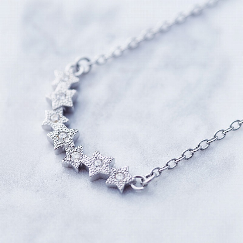 【Crescent Luna(クレセントルナ)】METEORITO(ネックレス Silver925 キュービックジルコニア 星 スター アクセサリー ギフト プレゼント)｜Ａ-ＳＥＬＥＣＴ 20,075円