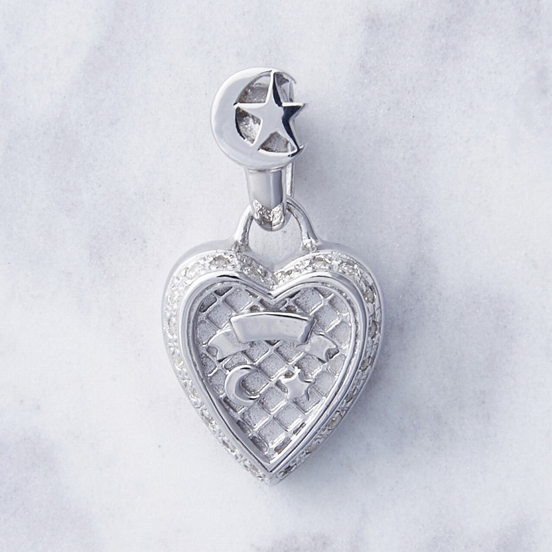 【Crescent Luna(クレセントルナ)】CORAZON※チェーン別売り※(ネックレストップ ペンダント Silver925 キュービックジルコニア ハート アクセサリー ギフト プレゼント)